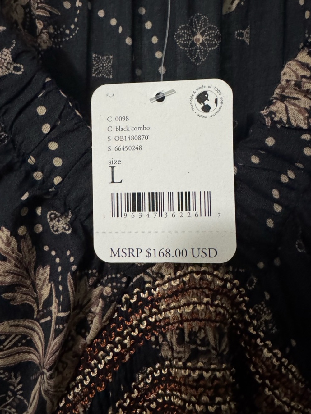 NWT Free People Golden Hour Maxi Dress Size Large Boho MSRP $168 - Picture 10 of 16